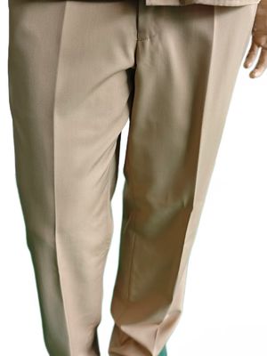 Men's Khaki Tactical Uniform Set 45 Wool 55 Polyester Formal Wear