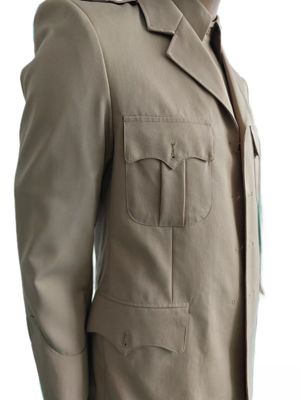 Khaki Military Dress Uniform Set 45 Wool Blend Jacket Shirt Trousers