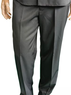 Black Ceremonial Military Uniform Set - Short Sleeve Shirt & Trousers