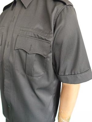 Black Ceremonial Military Uniform Set - Short Sleeve Shirt & Trousers