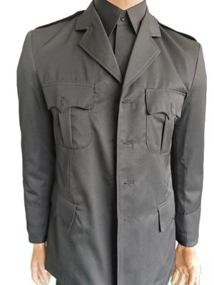 Black Ceremonial Military Uniform Set 45% Wool 55% Polyester