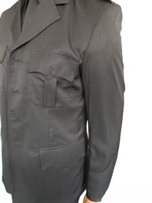 Black Ceremonial Military Uniform Set 45% Wool 55% Polyester