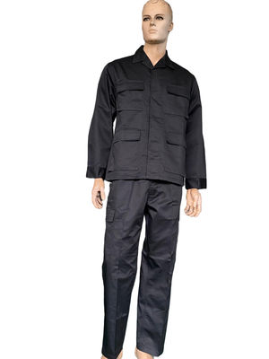 Customized Black Ceremonial Uniform Set Casual Comfortable Top 45% Wool 55% Polyester