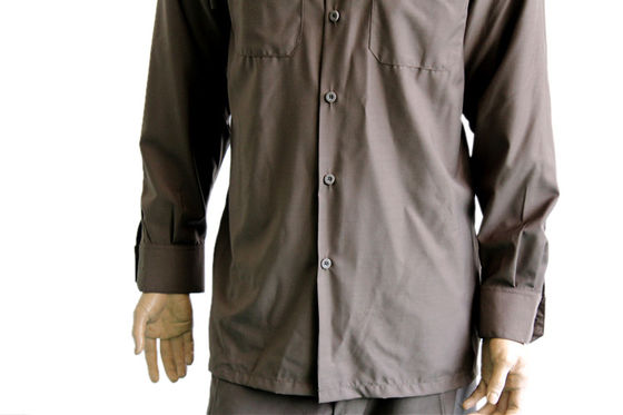 Industrial TR Fabric Workwear Uniform Casual Style Machine Washable Military Shirt Set