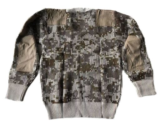 Men's Tactical V-Neck Knit Sweater Cotton Winter Jacket XS-4XL