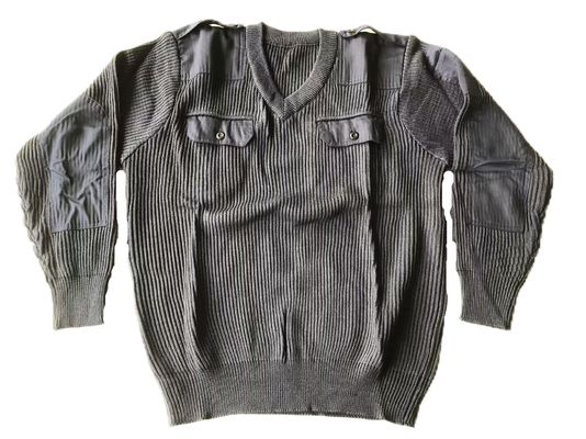 Men's Tactical V-Neck Knit Sweater Cotton Winter Jacket XS-4XL