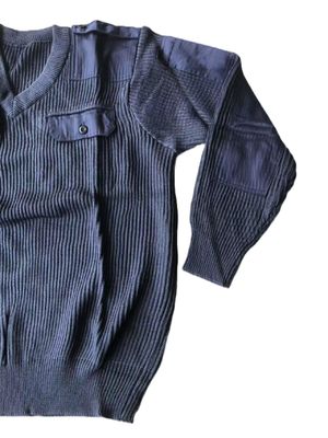 Men's Tactical V-Neck Knit Sweater Cotton Winter Jacket XS-4XL