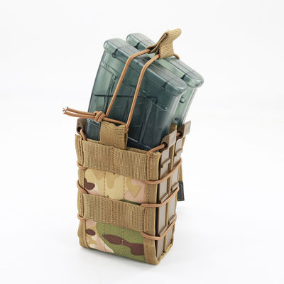 Outdoor Tactical Magazine Pouches Quick Draw Holsters AK M4 Elastic Molle Vest Backpack