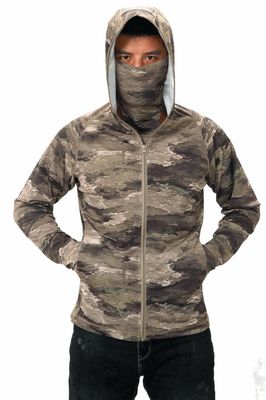 Tactical Camouflage Hooded Sweatshirt for Men Women Outdoor Training