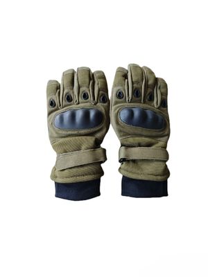 Military Green Winter Tactical Gloves Insulated Windproof Touchscreen