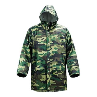 Polyester Military Style Rain Poncho Security Guard Waterproof Tactical Rain Coat For Men