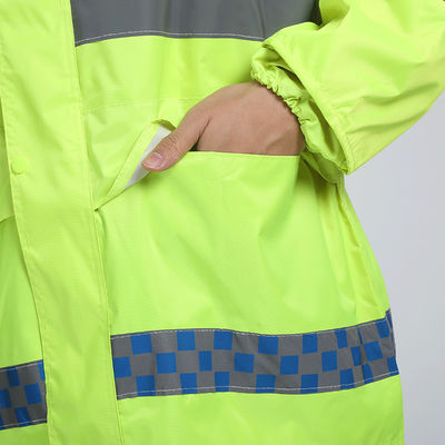 PU Coating Military Raincoat Waterproof Windproof Hooded Poncho