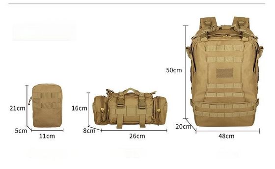 50L Functional Tactical Molle Backpack For Outdoor Mountaineering Sports Hiking