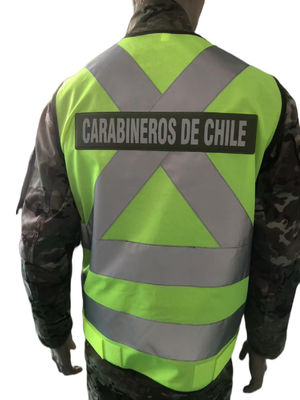 Customizable MOLLE Tactical Vest Polyester Reflective Safety Vest For Chile Construction Warning