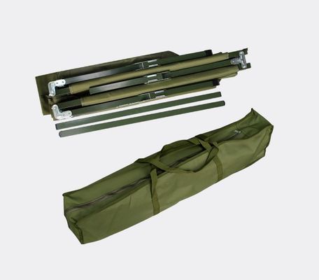 Military Camp Bed Oxford Fabric 100kg Capacity for Outdoor Camping