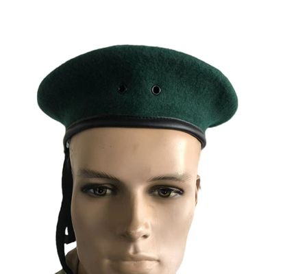 Custom Wool Military Beret Cap Adjustable Size 52-64cm