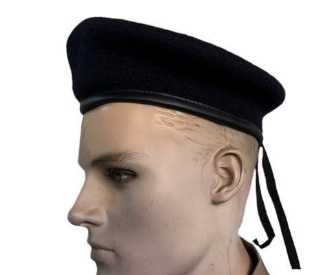 Custom Wool Military Beret Cap Adjustable Size 52-64cm