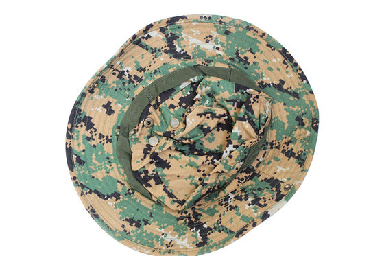 Camouflage Military Caps Jungle Bucket Boonie Hats With Strings