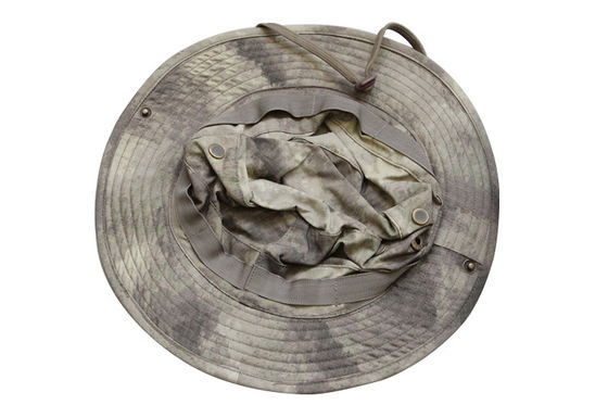 Customizable Military Boonie Cap - Polyester Cotton Tactical Hat Adjustable Strap