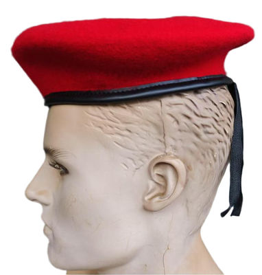 Custom Military Beret 57cm Head Circumference Tactical Red Cap